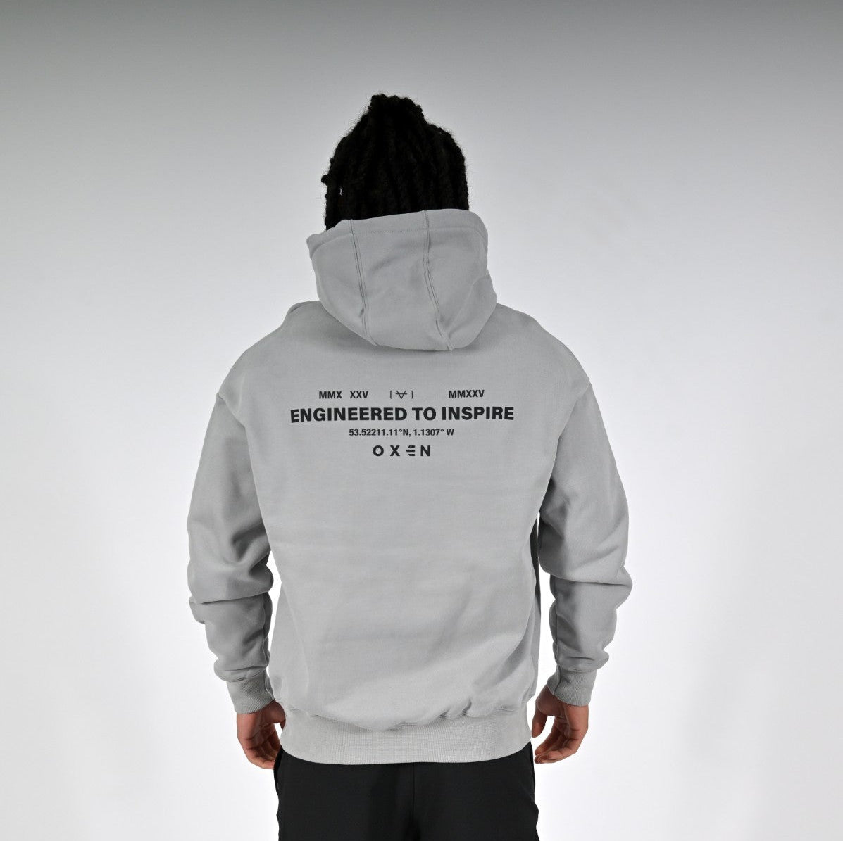 Oxen Oversized MMX Hoody Grey - back