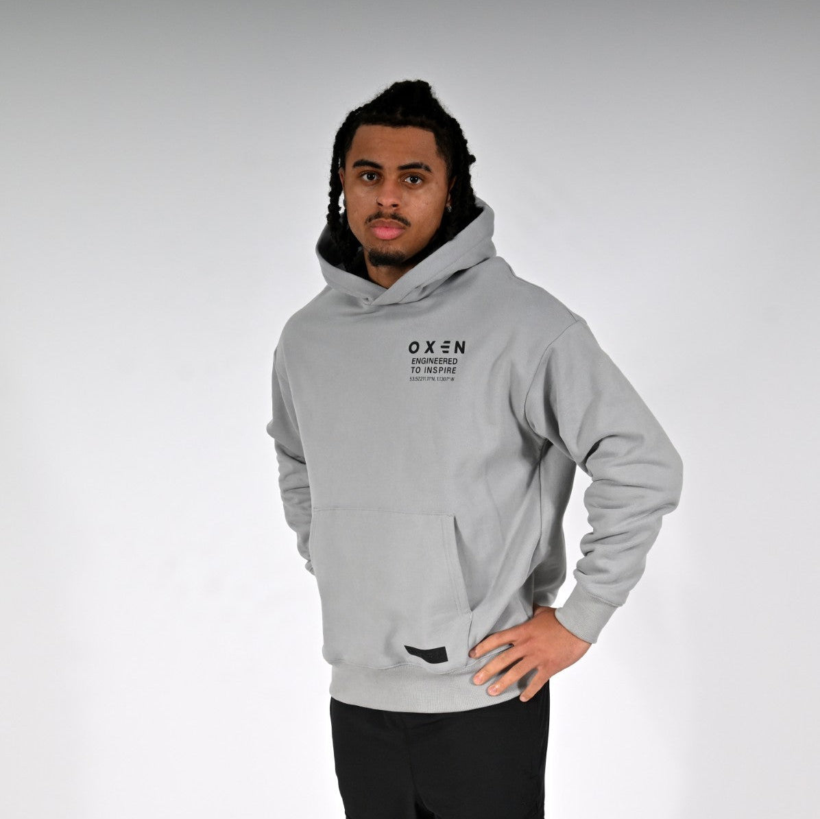 Oxen Oversized MMX Hoody Grey - detail 1