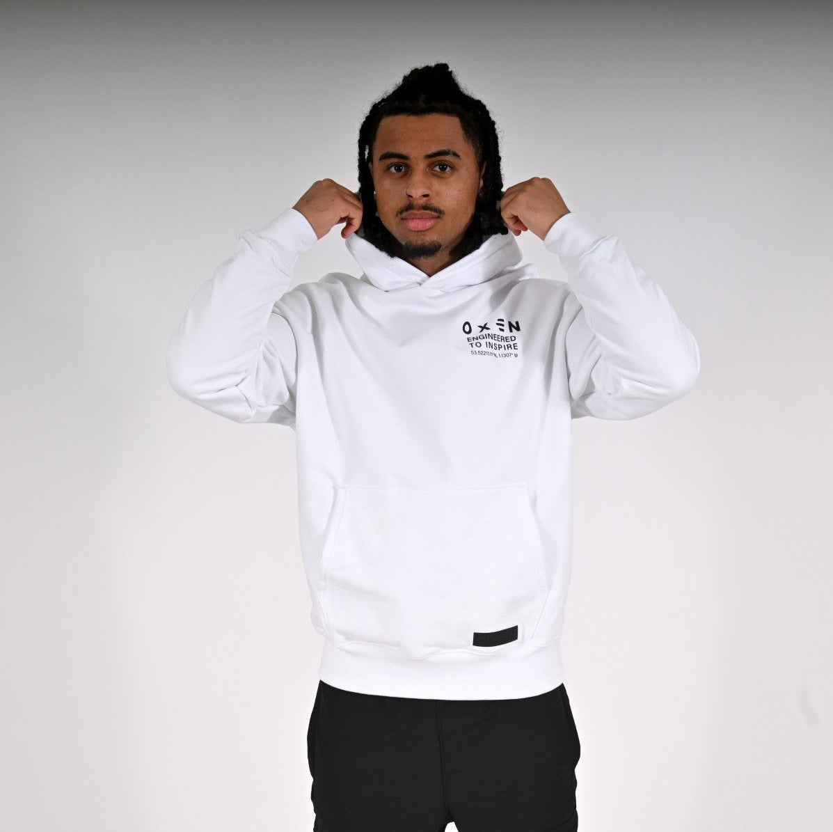Oxen Oversized MMX Hoody White - front
