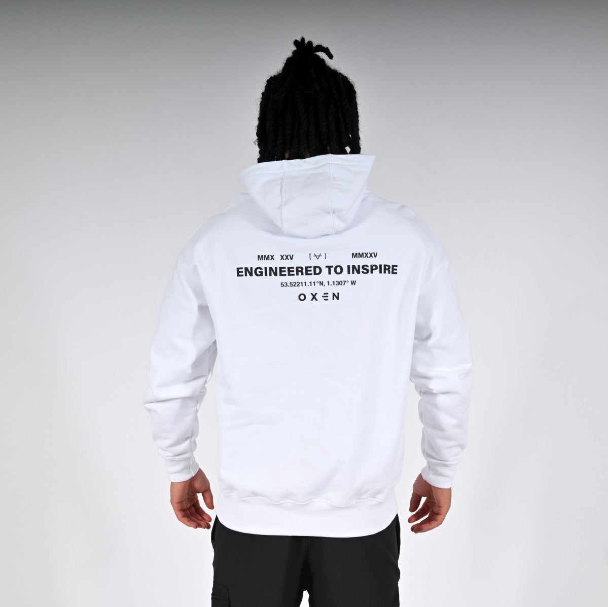 Oxen Oversized MMX Hoody White - back