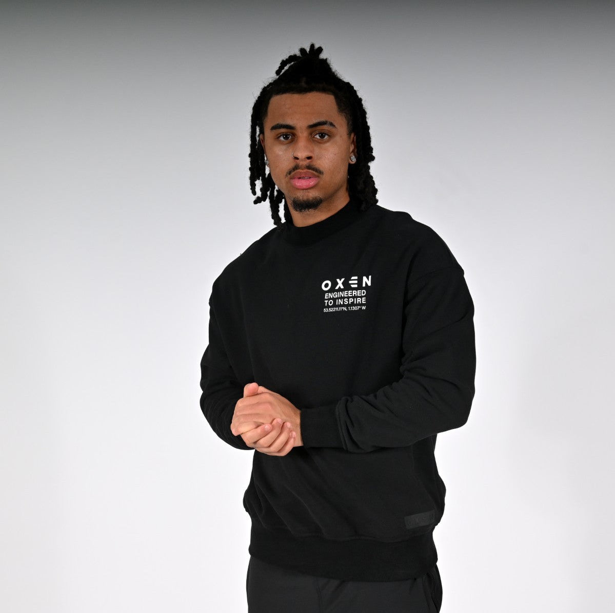 Oxen Oversized MMX Sweat Black - detail 1