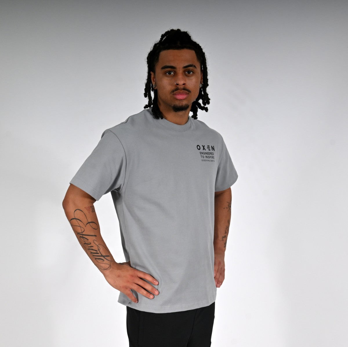 Oxen Oversized MMX Tee Grey - detail 2