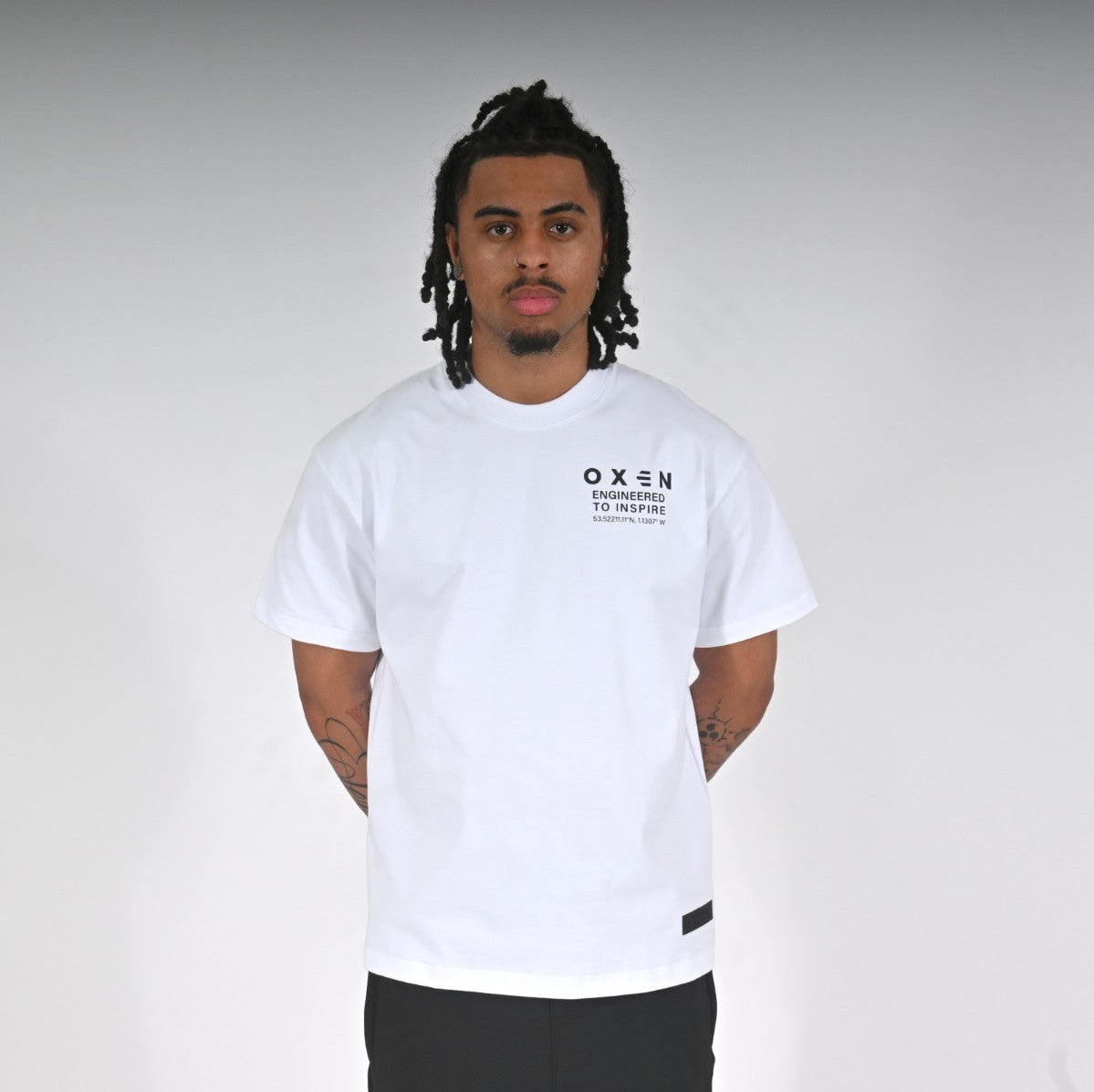 Oxen Oversized MMX Tee White - front