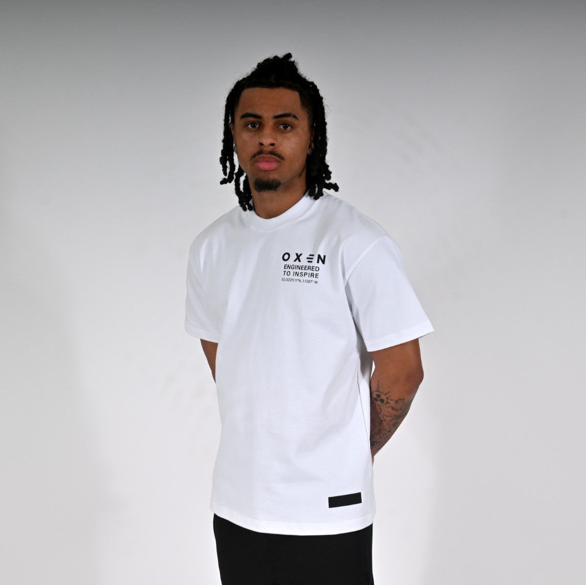 Oxen Oversized MMX Tee White - back