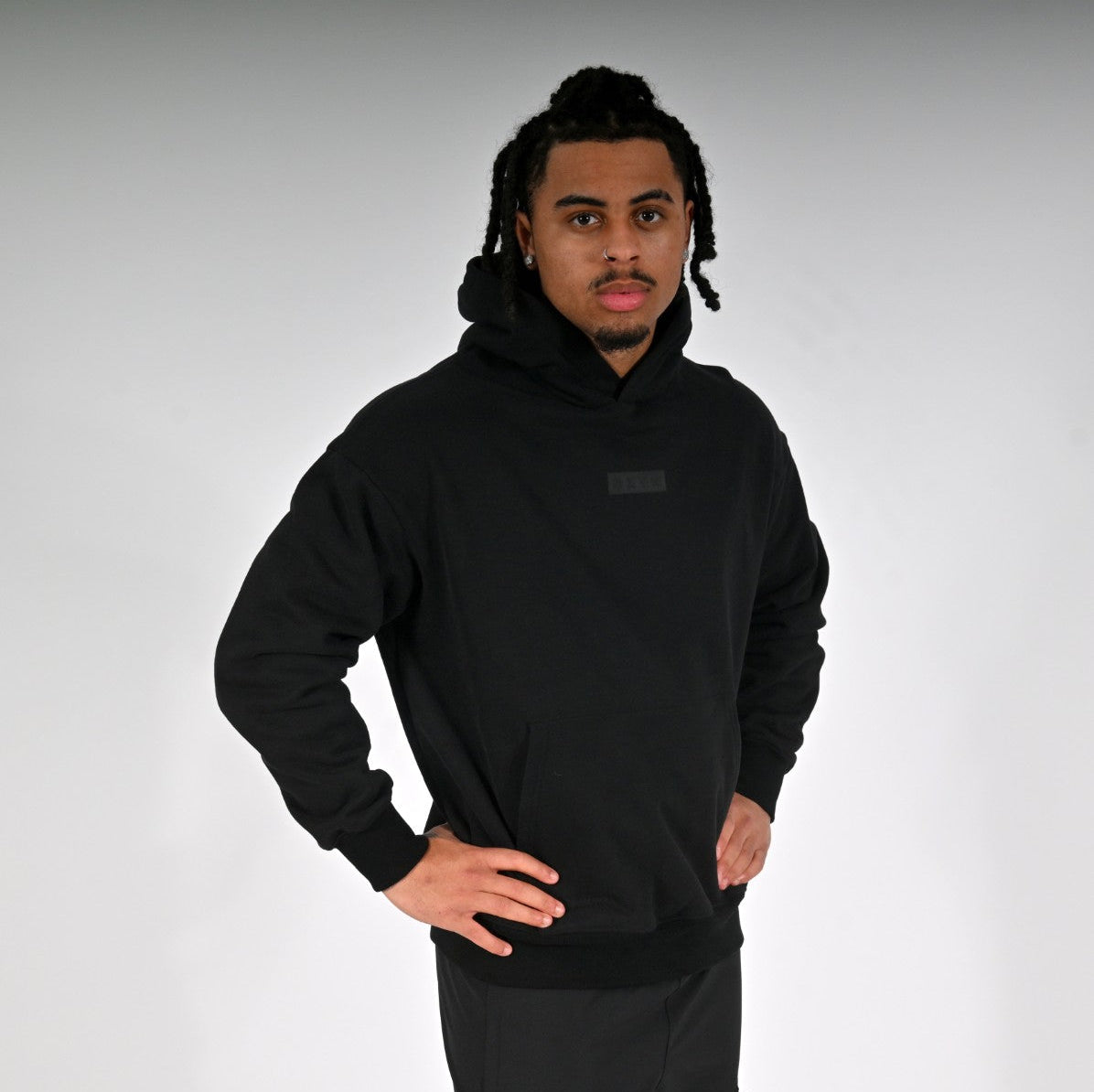 Oxen Oversized Blackout Hoody - back