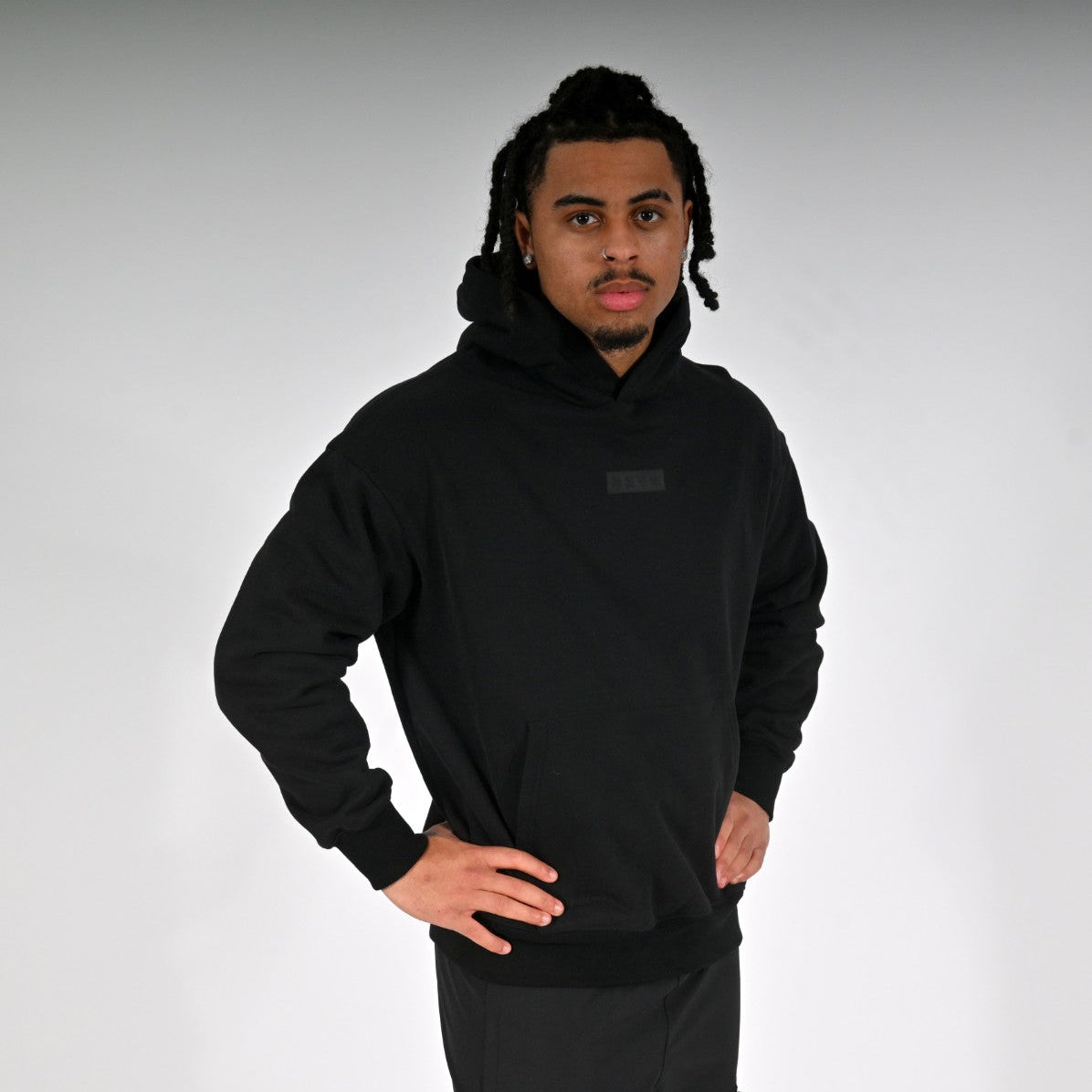 Oxen Oversized Blackout Hoody - back