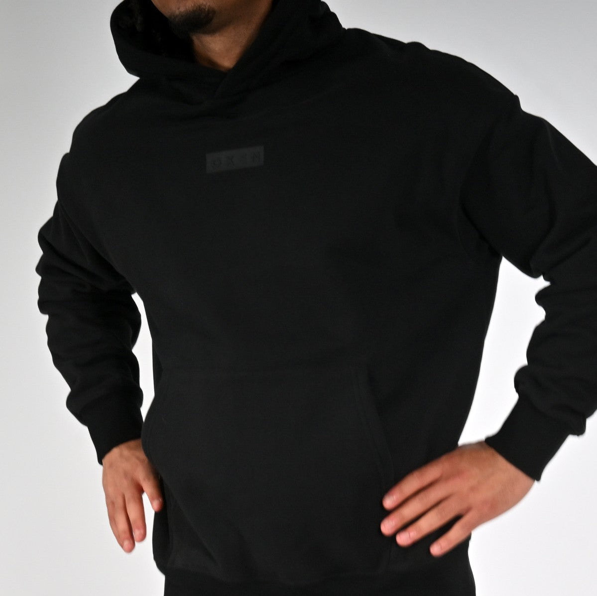 Oxen Oversized Blackout Hoody - detail 1