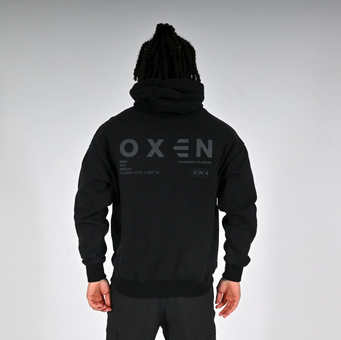 Oxen Oversized Blackout Hoody - detail 2