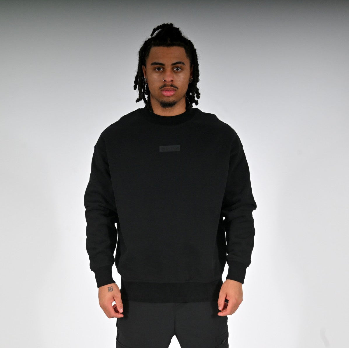 Oxen Oversized Blackout Sweat - front
