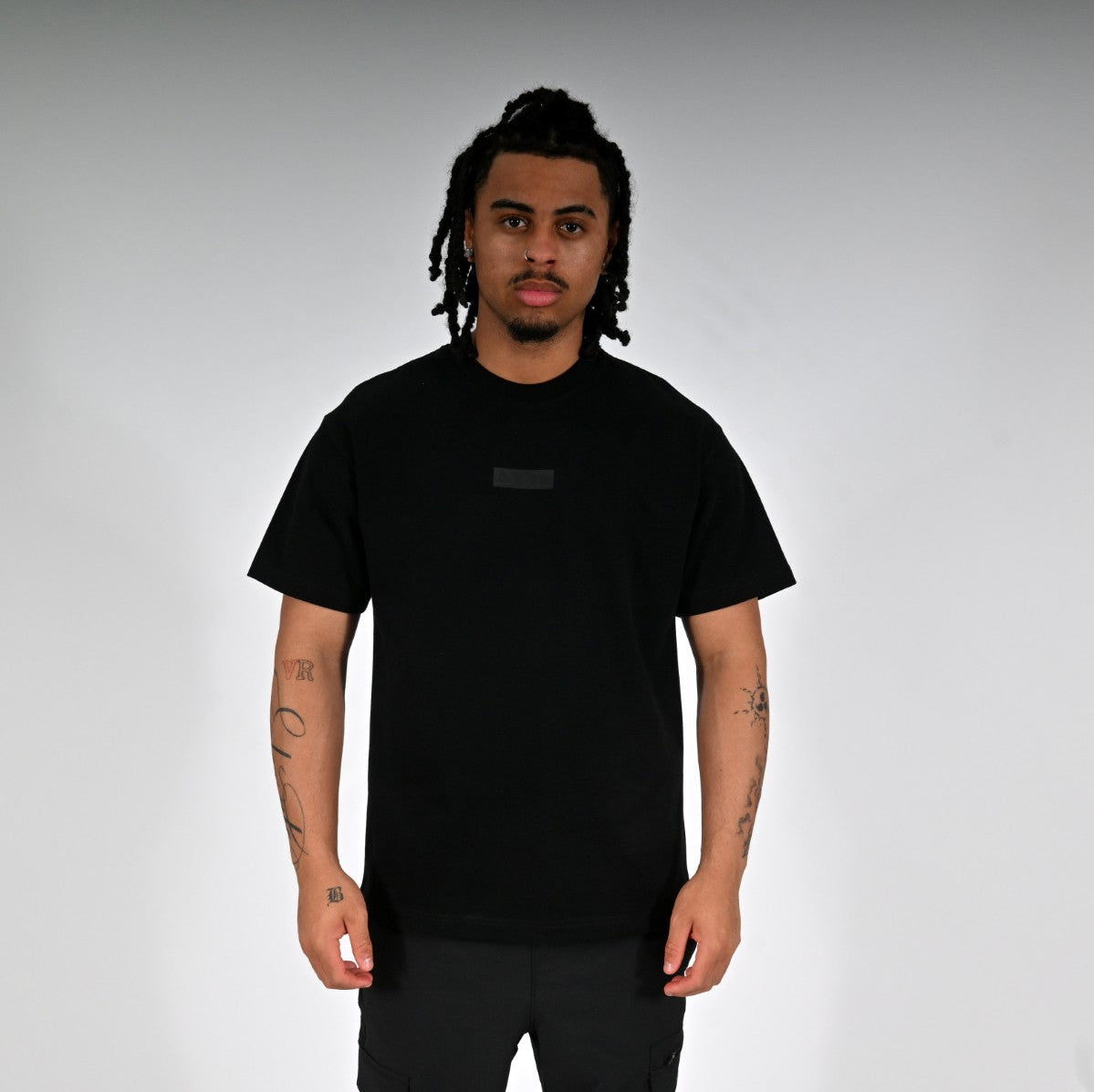 Oxen Oversized Blackout Tee - front