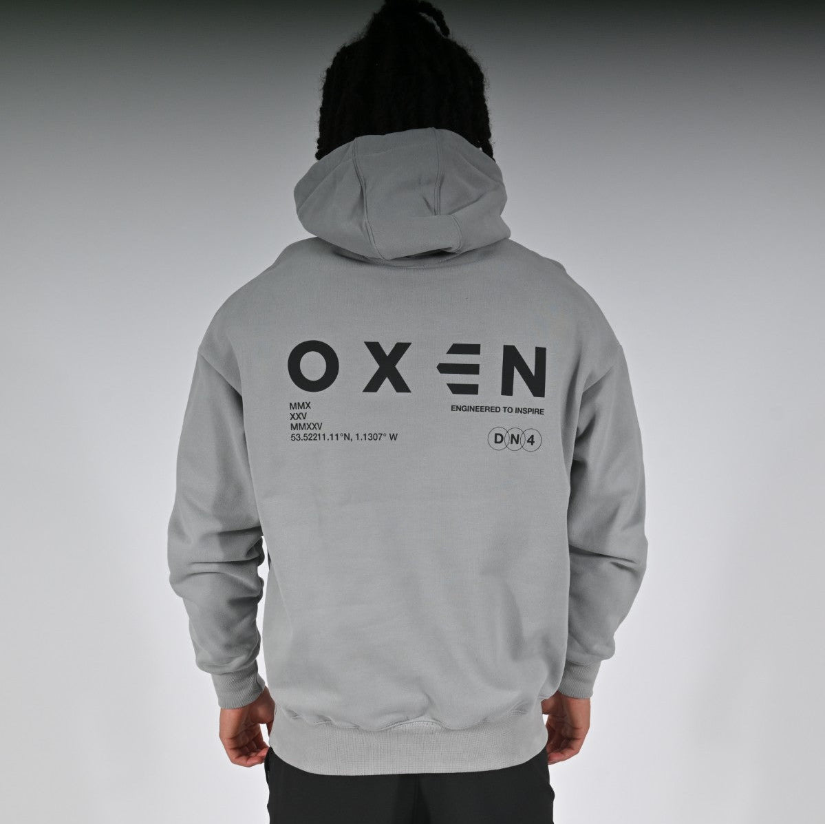 Oxen Oversized Hoody Grey - detail 2