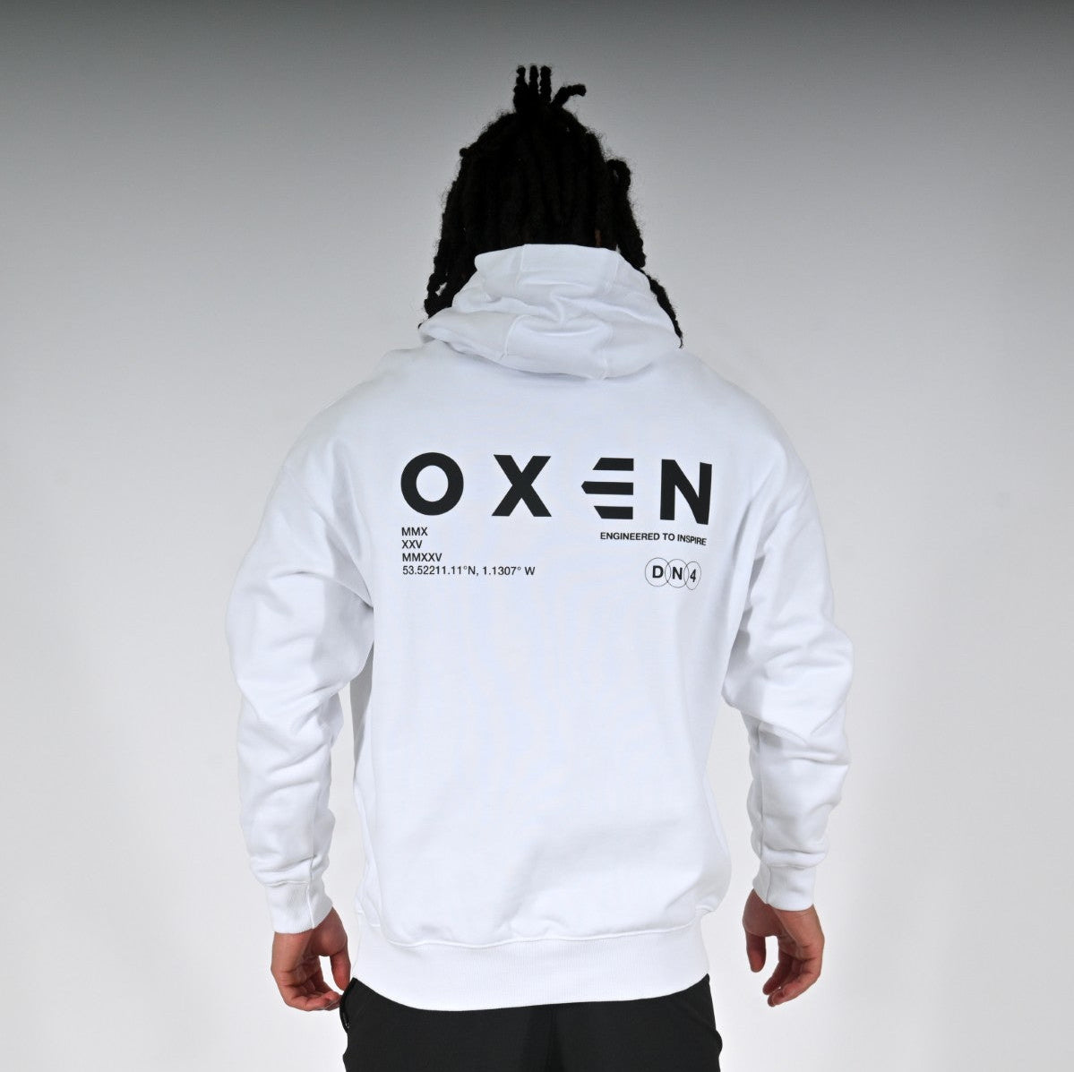 Oxen Oversized Hoody White - detail 2