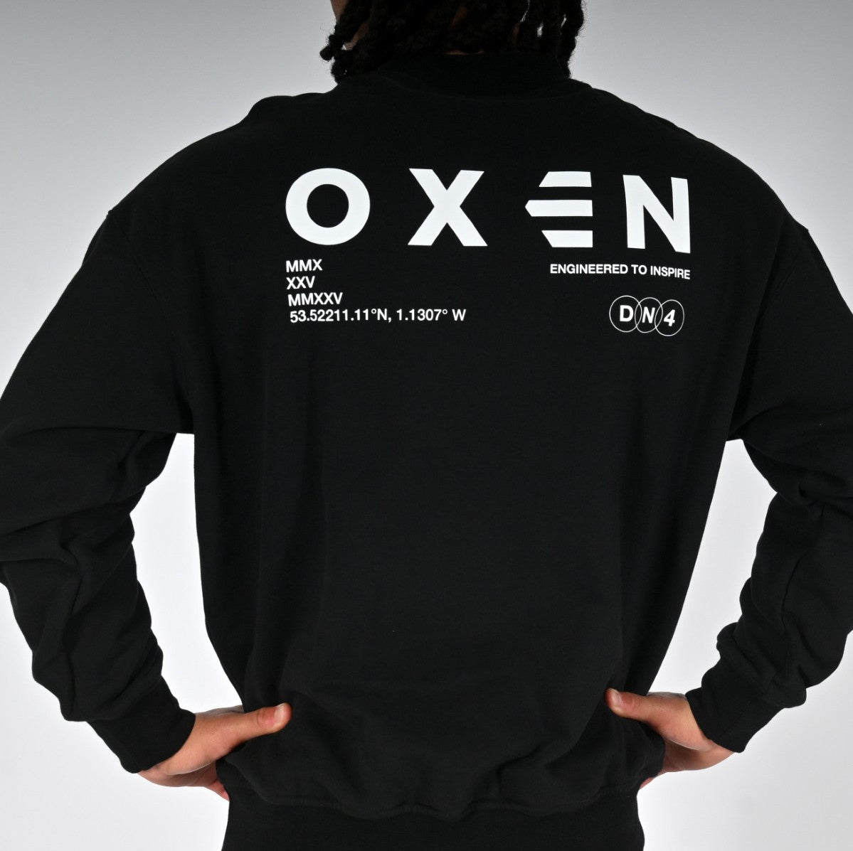Oxen Oversized Sweat Black - detail 3
