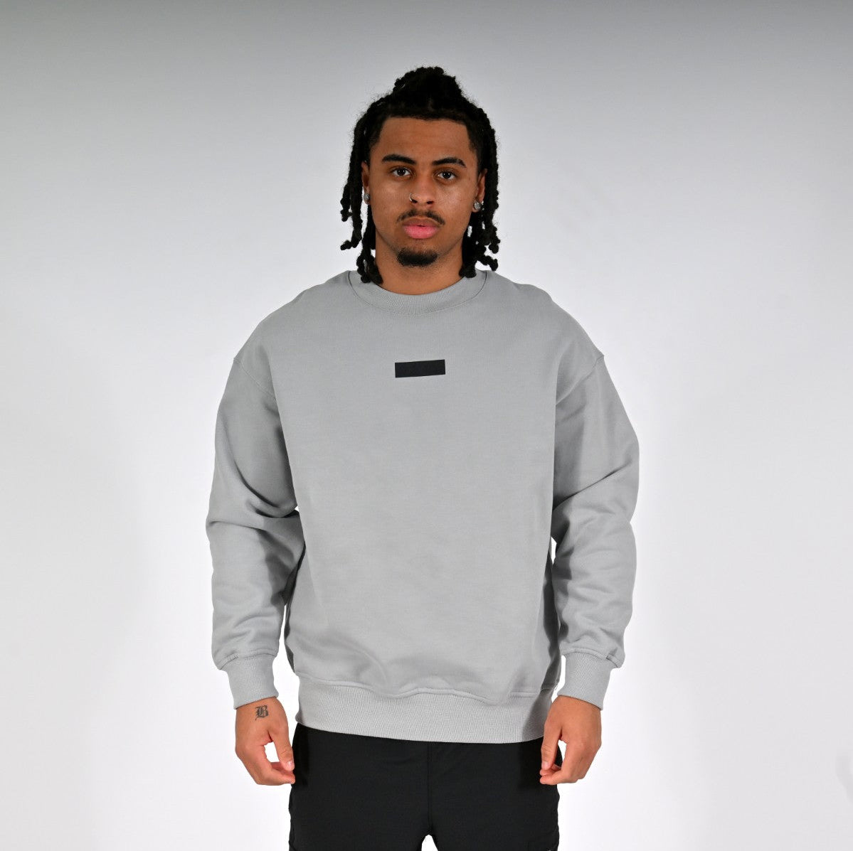 Oxen Oversized Sweat Grey - front