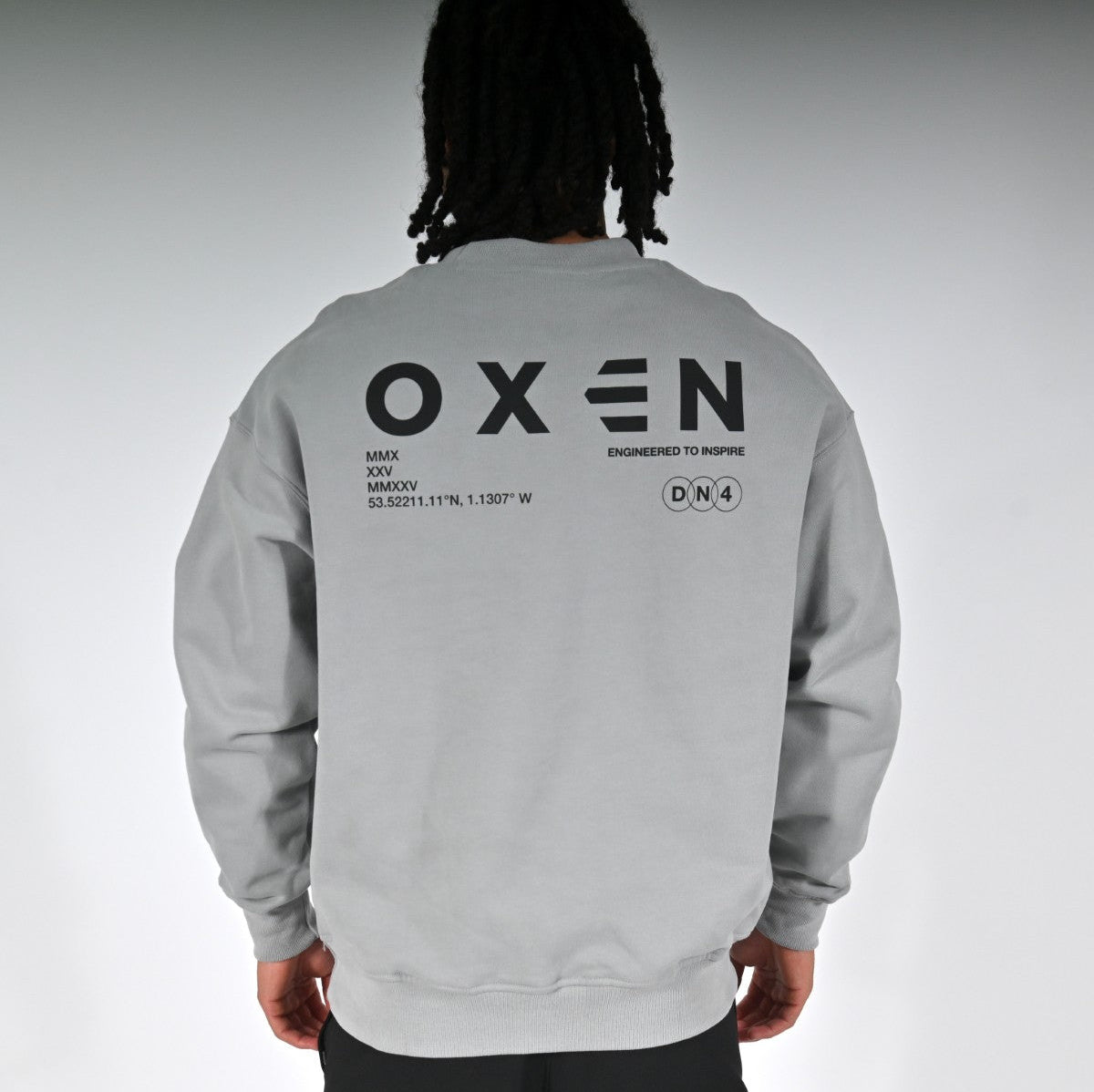 Oxen Oversized Sweat Grey - detail 1