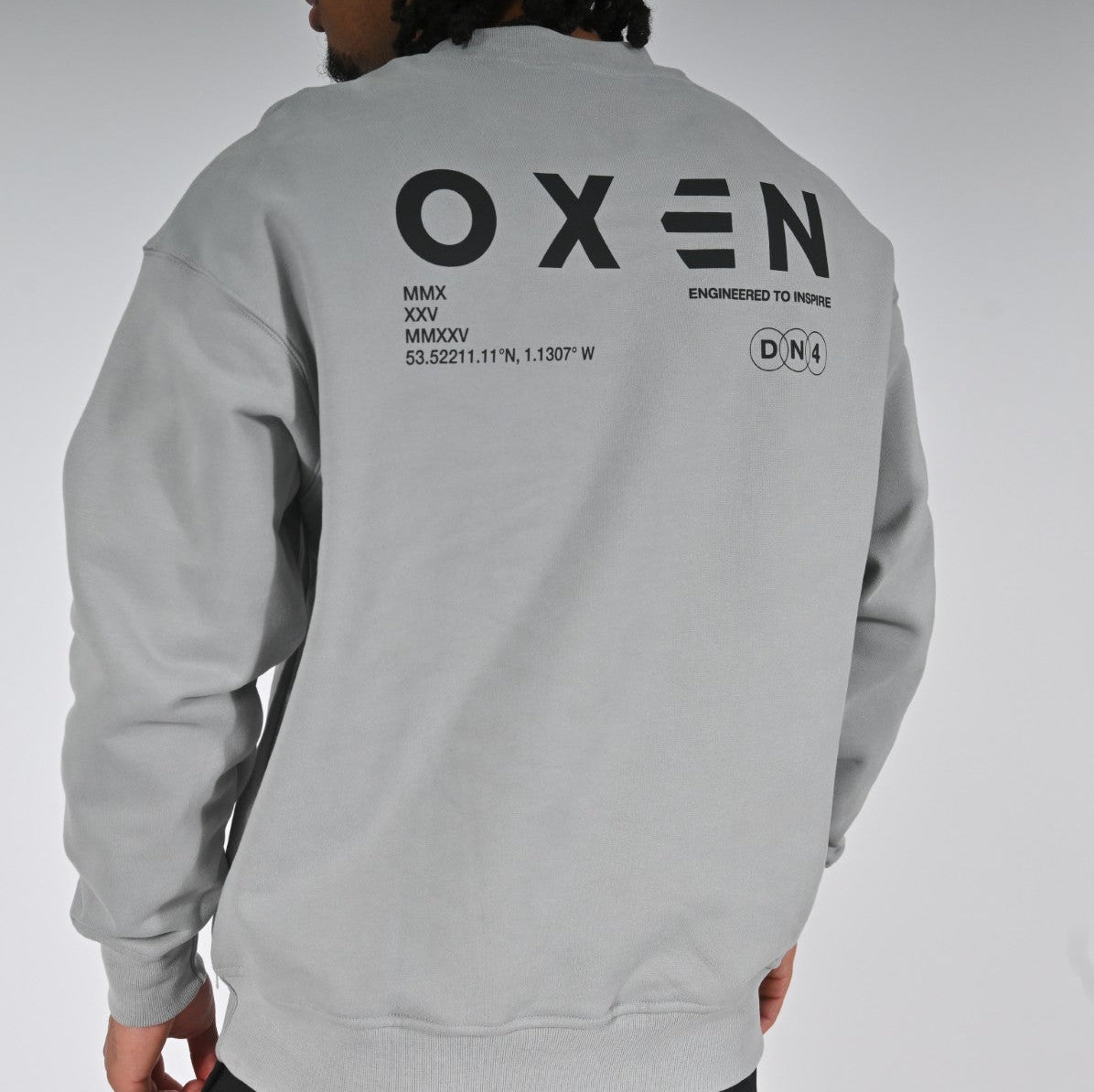 Oxen Oversized Sweat Grey - detail 2