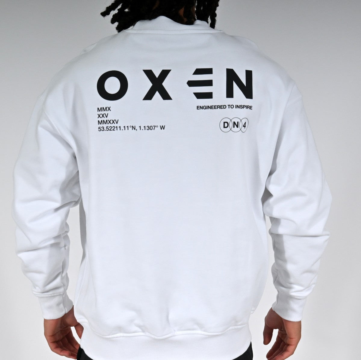 Oxen Oversized Sweat White - detail 3