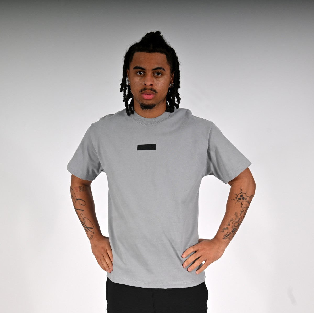 Oxen Oversized Tee Grey - front