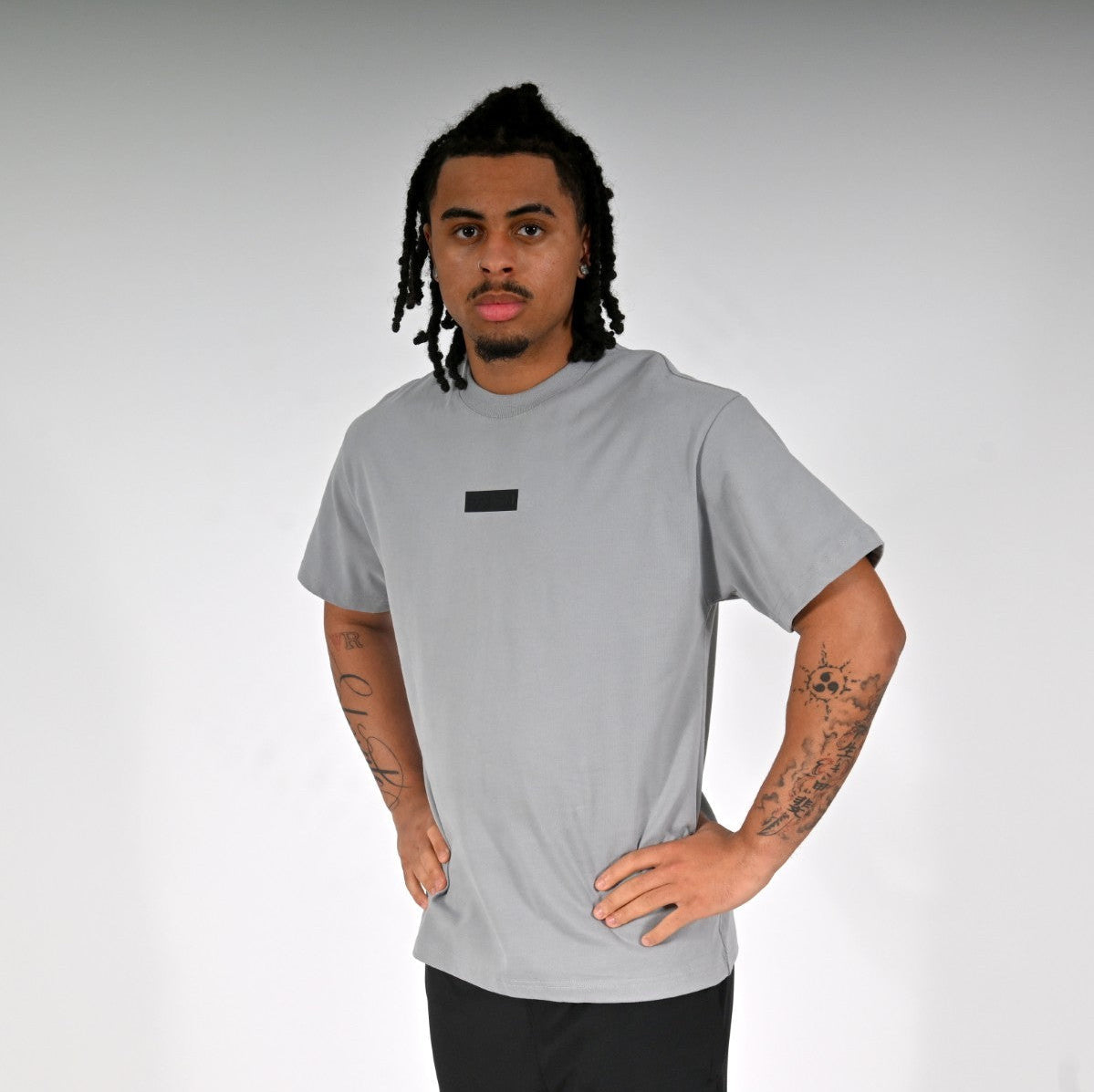 Oxen Oversized Tee Grey - detail 1