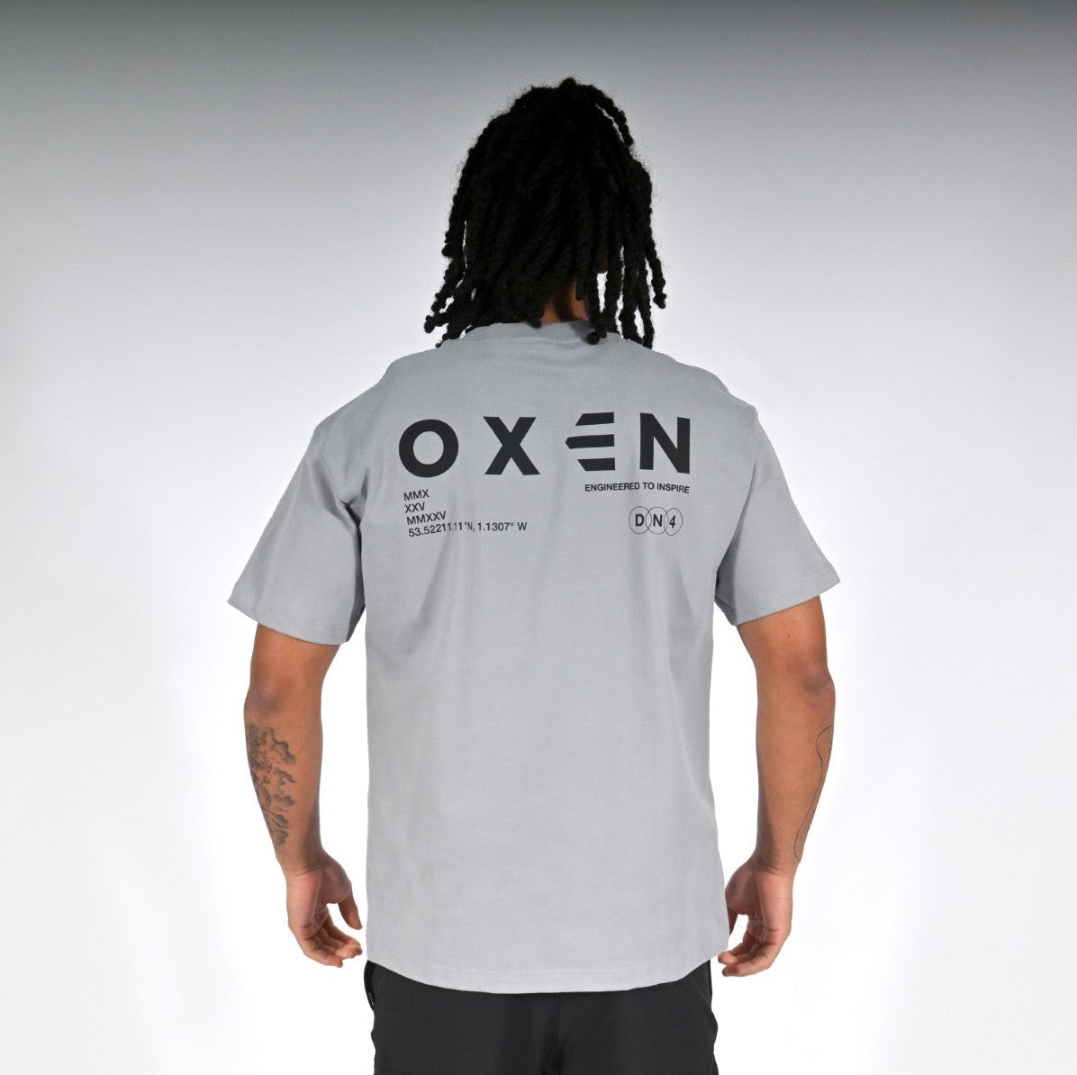 Oxen Oversized Tee Grey - detail 2