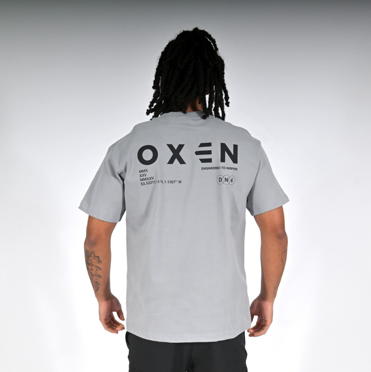 Oxen Oversized Tee Grey - detail 2