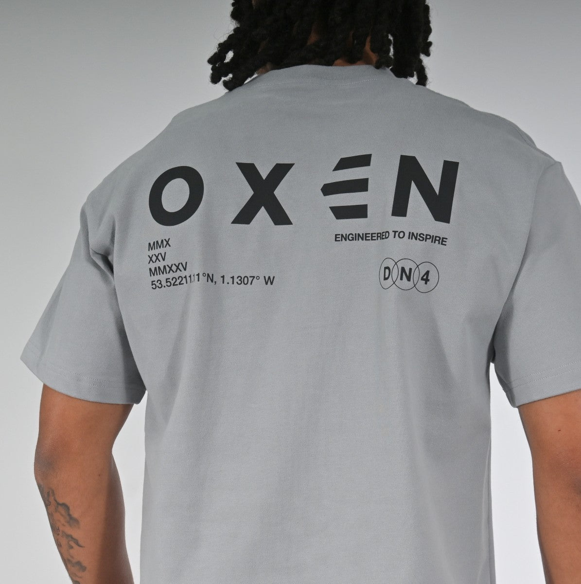 Oxen Oversized Tee Grey - detail 3