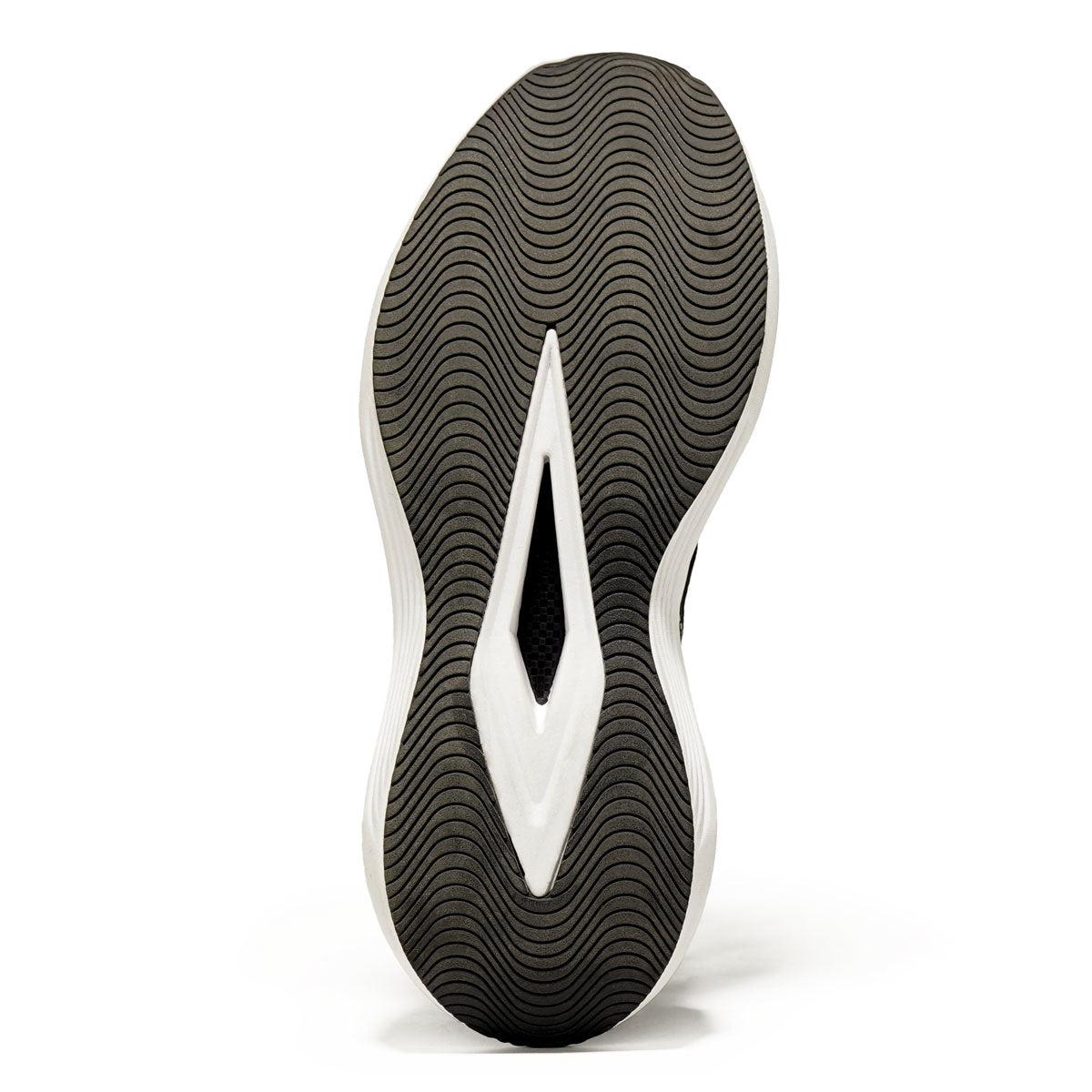 Oxen React 2.0 black trainer, top-down view of the webbing lace system