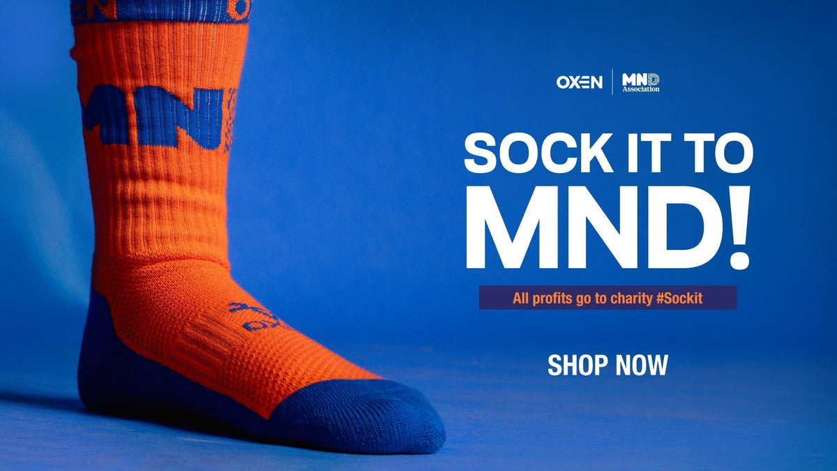 ‘SOCK IT TO MND’ CAMPAIGN LAUNCHED IN SUPPORT OF KEVIN SINFIELD’S 7 IN 7 GRAND FINALE