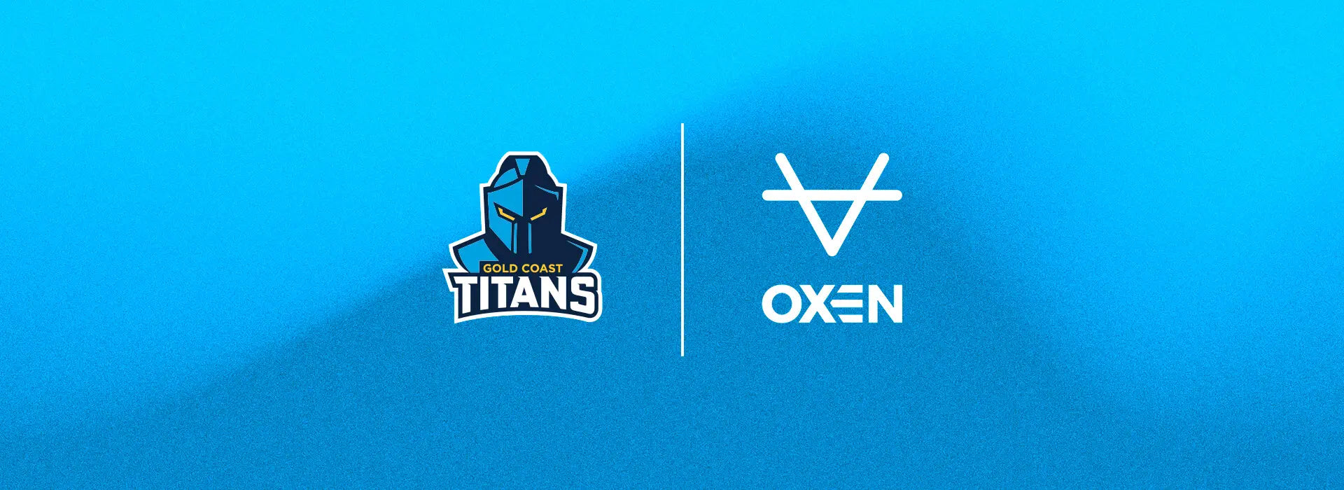 OXEN Sports and Gold Coast Titans official boot supplier partnership logo lockup