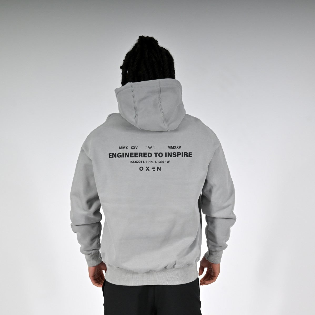 Oxen Oversized MMX Hoody Grey - back