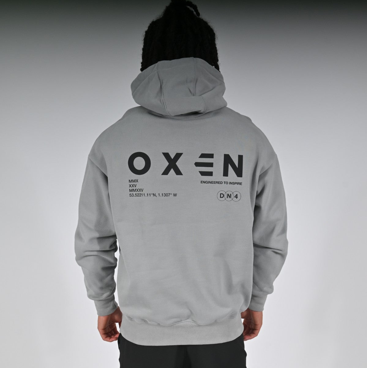 Oxen Oversized Hoody Grey - detail 2