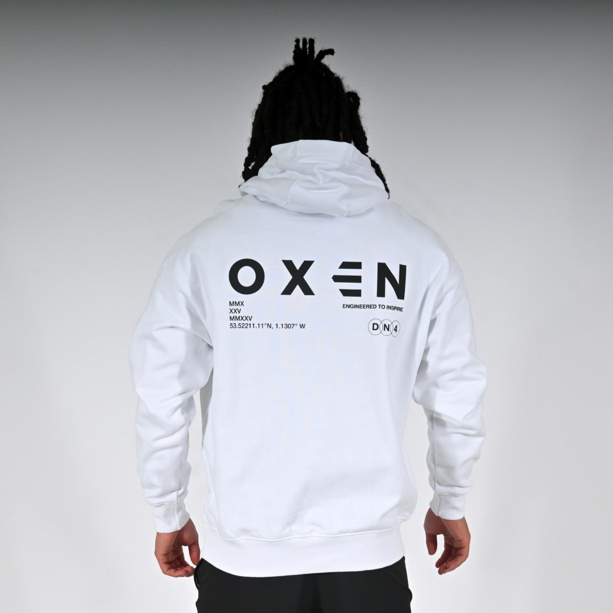 Oxen Oversized Hoody White - detail 2