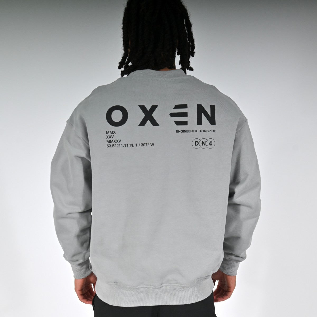 Oxen Oversized Sweat Grey - detail 1