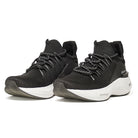 Oxen React 2.0 black Flyknit trainer, medial side view
